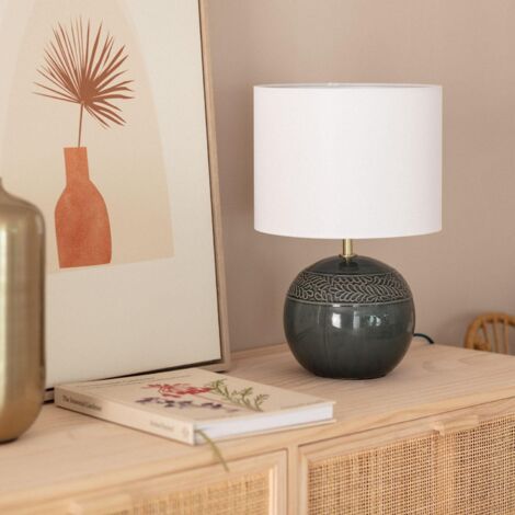 Lampe à Poser Céramique Murger Vert bleuté