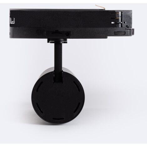 Spot LED Sur Rail COB Triphasé 40W 36° Noir