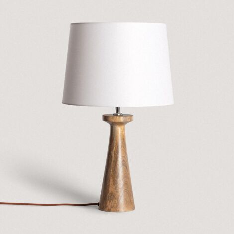 Lampe de table en bois Rani ILUZZIA Naturel