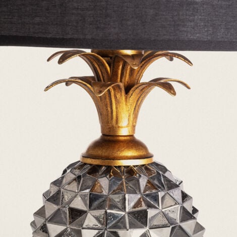 Lampe à Poser Métal et Textile Samoa Noir