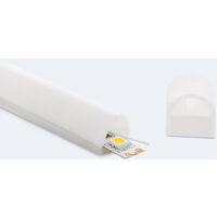 Tube Silicone Semi-Circulaire LED Flex Encastré pour Ruban jusqu'à 11 mm BL1513 2m