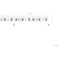 Ruban LED 220V AC 60 LED/m RGB IP65 sur Mesure Largeur 14mm Coupe Tous les 100cm 1m - 1m