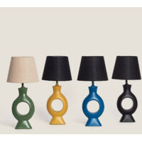 Lampe à Poser Résine Dimahis Vert