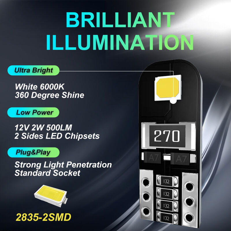 Auto-LED-Lampe C5W 6 SMD 3535 CAN BUS rot