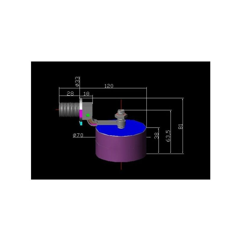 Contrleur Automatique De Niveau D'eau Port Fil Robinet Flotteur De Commande  De Niveau D'eau De Robinet Flotteur Abs For L'outil De Vanne De Rgulati