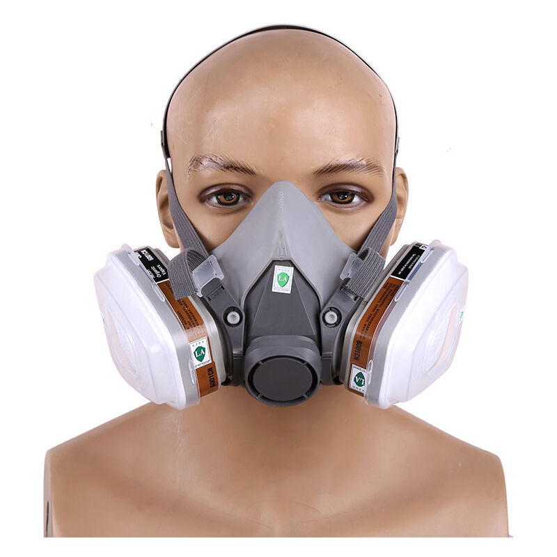 Masque De Protection En Silicone Filtre Pour Peinture Industrielle