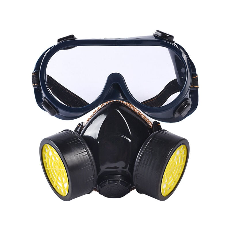 Masque facial complet Peinture en aérosol Pesticide Masque à gaz Protection  industrielle Masque facial complet
