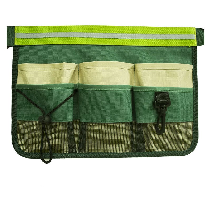 Vert-Ceinture Porte-Outils Professionnelle Sac à Outil avec Multi Poches  Sac à Outil Étanche Ceinture à Outils en Toile Imperméable Sac de Taille pour  Ceinture de Jardinage Homme