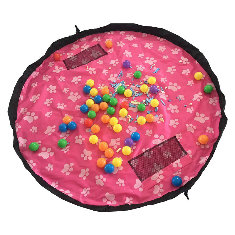 Sac de rangement de jouets pour enfants, organisateur propre, tapis, tapis  de jeu portable 2 en 1 Lego.