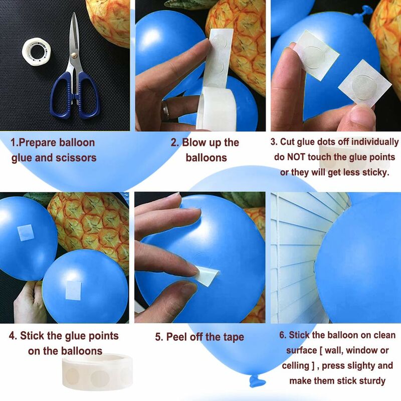 100 Adhésif Points Bande DIY Ballon à Double Face Colle Autocollant  Décorations