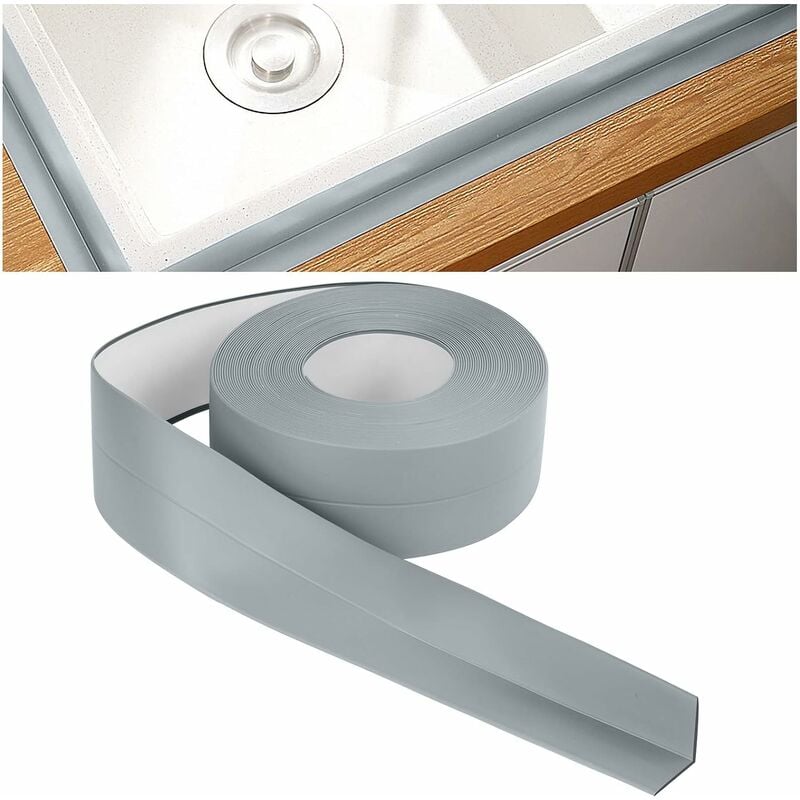 SHOP-STORY - Sealing Strip White 2.2 cm : Rouleau de Joints Adhésifs Cuisine  et Salle de Bain