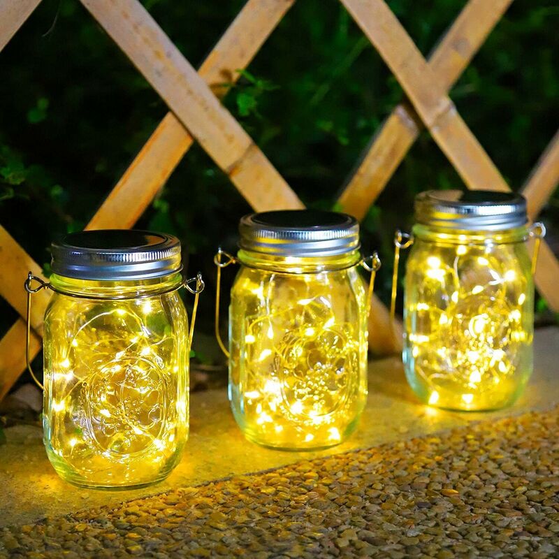 ANGMLN Lot de 6 bougies solaires LED - Pour l'extérieur - Solaire - Étanche  - Sans flamme - Pour fête, mariage, festival