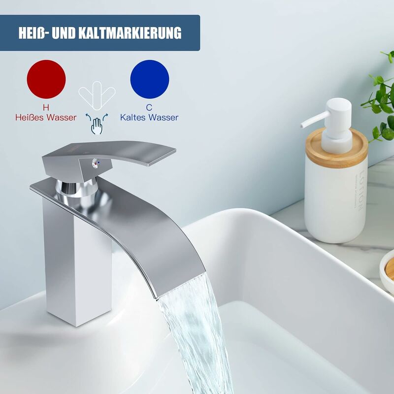 Blue Dream Robinet Lavabo Salle De Bain Avec Douchette Extractible 2 Jets  D?eau Mitigeur Evier Cuisine En Laiton Durable Robinetterie Vasque Poser Ch