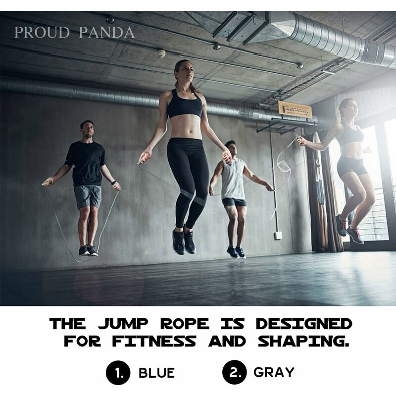 Corde à sauter lestée Fitness-1lb Silicone Épais Corde à sauter lourde pour  femmes et hommes, longueur réglable