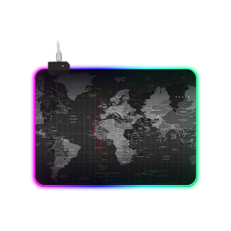 Tapis de Souris Gaming RGB XXL(900 x 400 mm),10 Effets d'éclairage