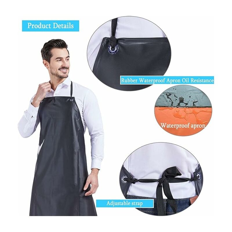 Tablier imperméable et résistant à l'huile de cuisine à domicile