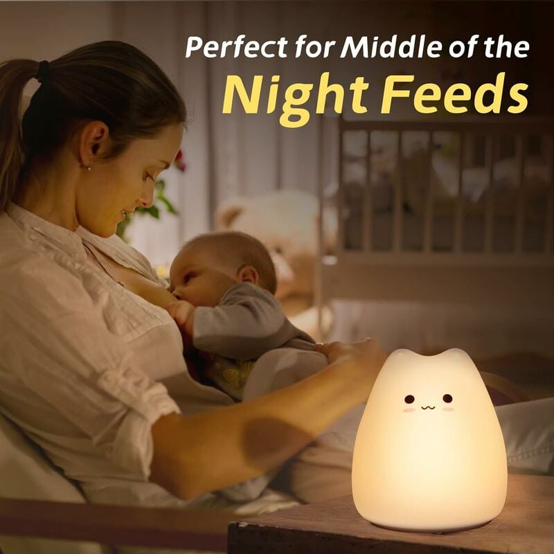 Veilleuse LED pour enfants, Lampe d'allaitement à intensité variable,  Rechargeable LED Touch Light, Veilleuse bébé, Portable Rechargeable Veilleuse  pour chambre de bébé, Einhörner