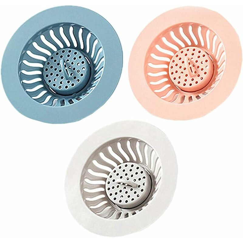 30 Pcs Collecteur de Cheveux,Filtre Évier de Cuisine,Filtre Drain de  Douche,Attrape Cheveux Douche,Filtre Cheveux Douche de Tissu Non Tissé pour  évier de Douche,Douche,Baignoire（Diamètre : 9cm)， 