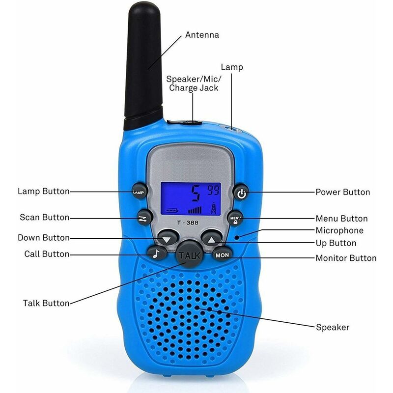talkie walkie enfants enfants radio distance 2-3km 1 paire camouflage talkie  walkie cadeau d'anniversaire