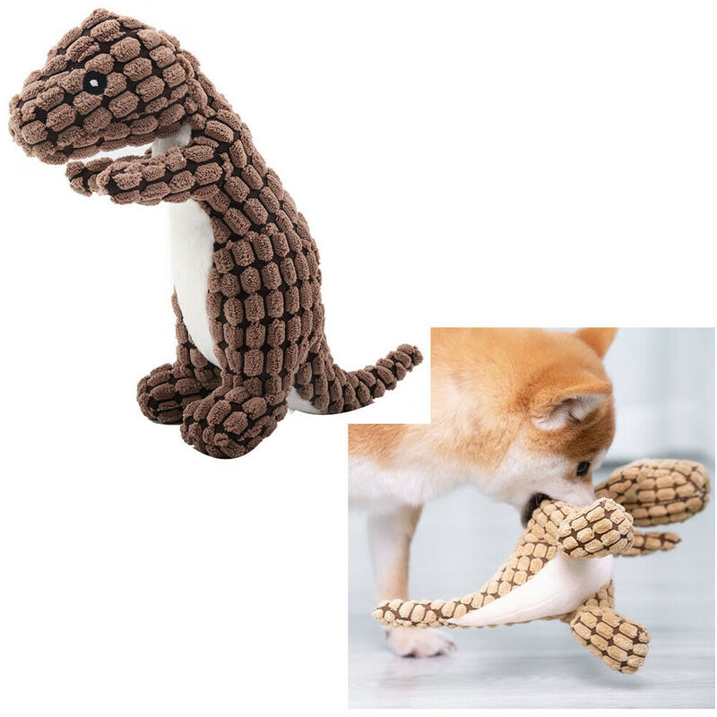 Acheter Peluche chien 25 cms Marron ? Bon et bon marché