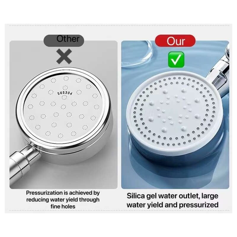 Acheter Pommeau de douche économie d'eau noir 5 Mode douche haute pression  réglable One-key Stop Water Massage Eco Shower