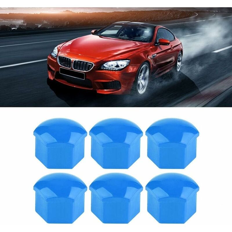 Cache-écrou de roue Couvercle de protection de vis de pneu(Bleu