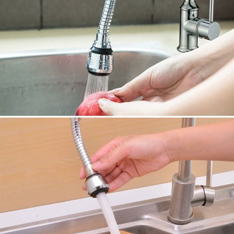 Rallonge de robinet (longueur 45 cm), Robinet 360 degres, rallonge de  robinet , dispositif d'économie d'eau avec 3 modes de sortie d'eau,  convient