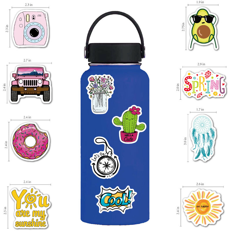 Autocollants One Piece Anime Graffiti pour enfants, téléphone, planche à  roulettes, voiture, casque, moto, PVC, décalcomanie