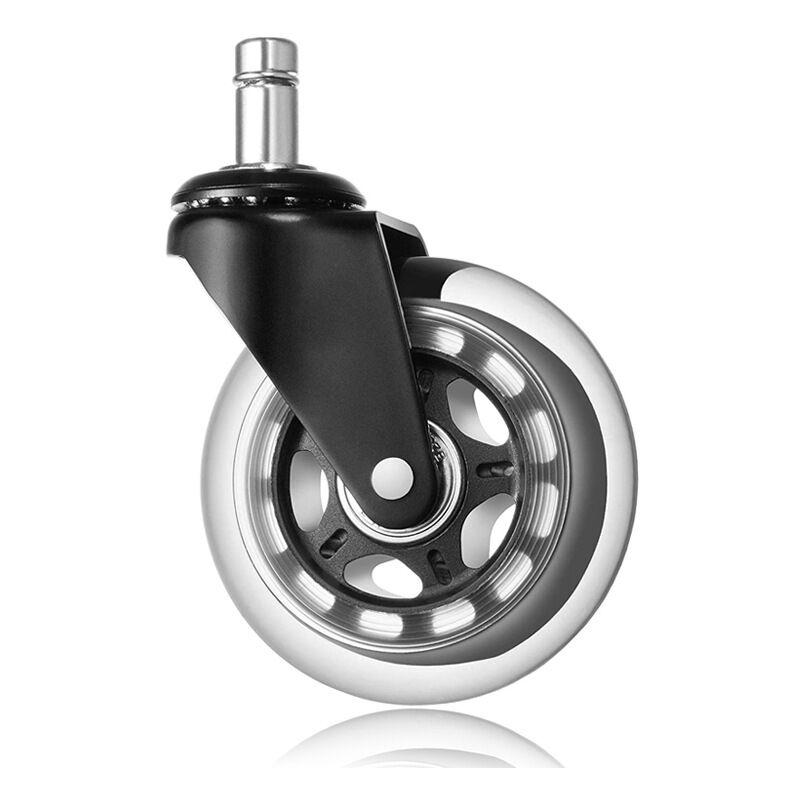 LOT DE 4 roulettes doubles roues à roulement lisse 50 mm