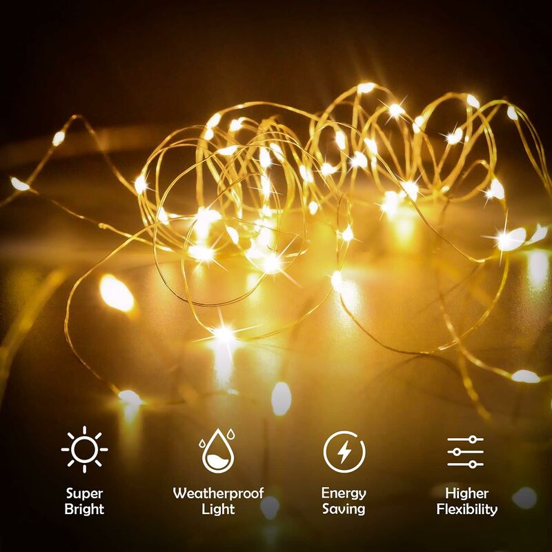 Guirlande lumineuse boule de coton à LED, lumière clignotante colorée,  décoration pour chambre à coucher, noël, vacances - AliExpress