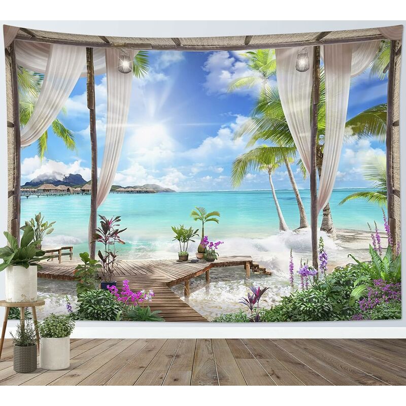 Cactus Décor Tapisserie,drap de plage murale suspendue Couverture Tenture  Décoration intérieure pour Chambre Salon Couvre-Lit - Cdiscount Maison