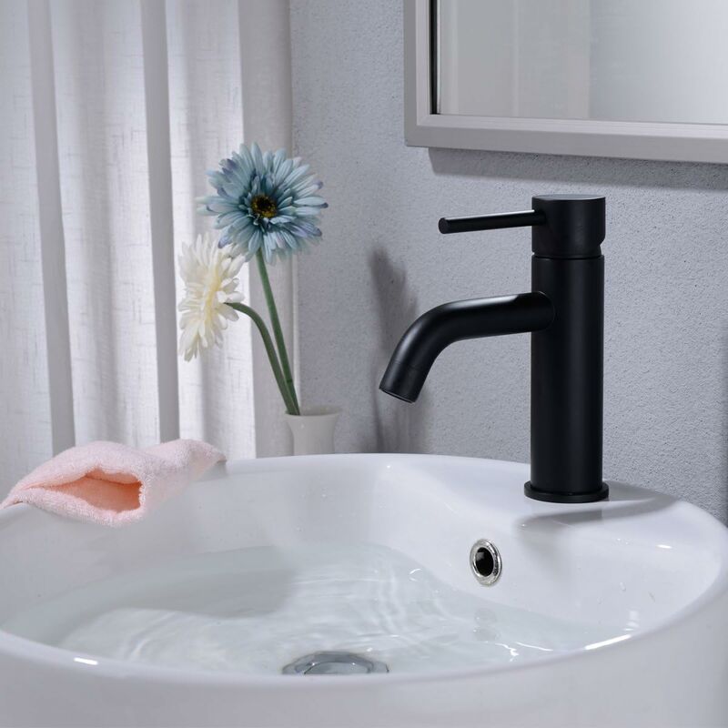 vidaXL Robinet de lavabo de salle de bain Doré 130x180 mm