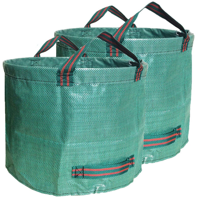 Sac de jardin de 80 gallons Sacs à déchets de jardin Sacs à feuilles  réutilisables Conteneur à déchets Sacs de jardinage Aménagement paysager  Sacs à déchets pour jardinage Pelouse Piscine Poubelle 