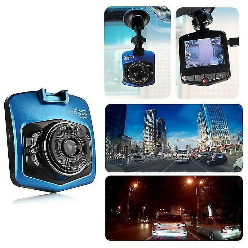 Caméra Voiture Dashcam Enregistrement Voix 32 Go Noir Bleu