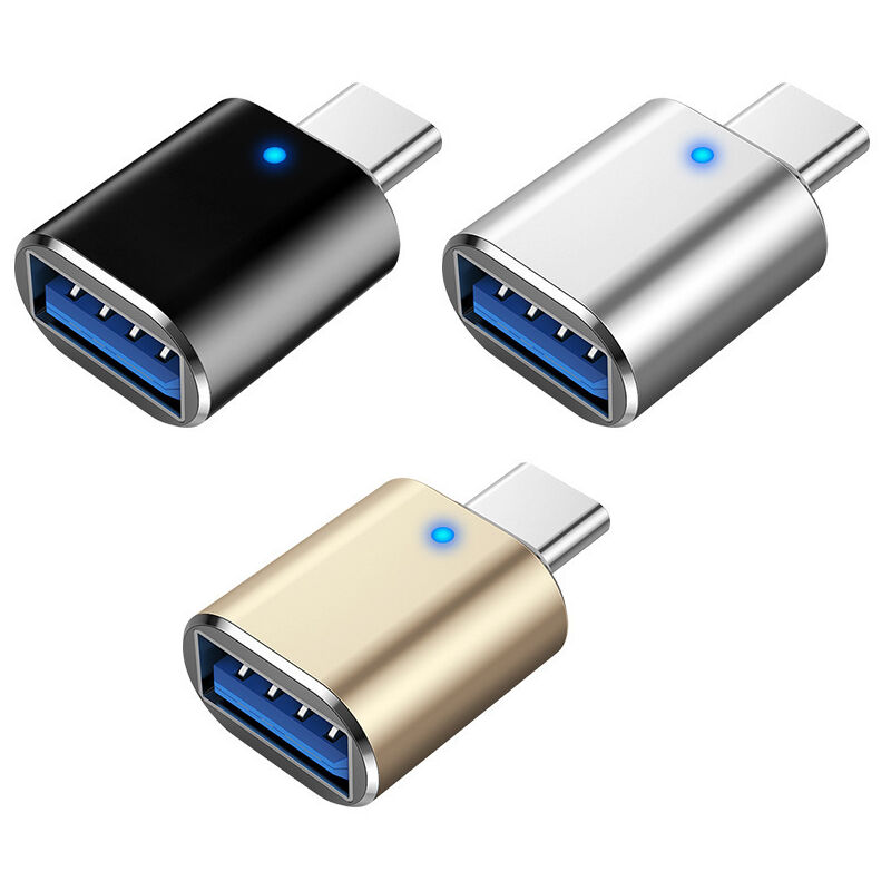 Adaptateur OTG USB-C / USB 3.0 à 90 degrés - 10Gbit/s - Noir