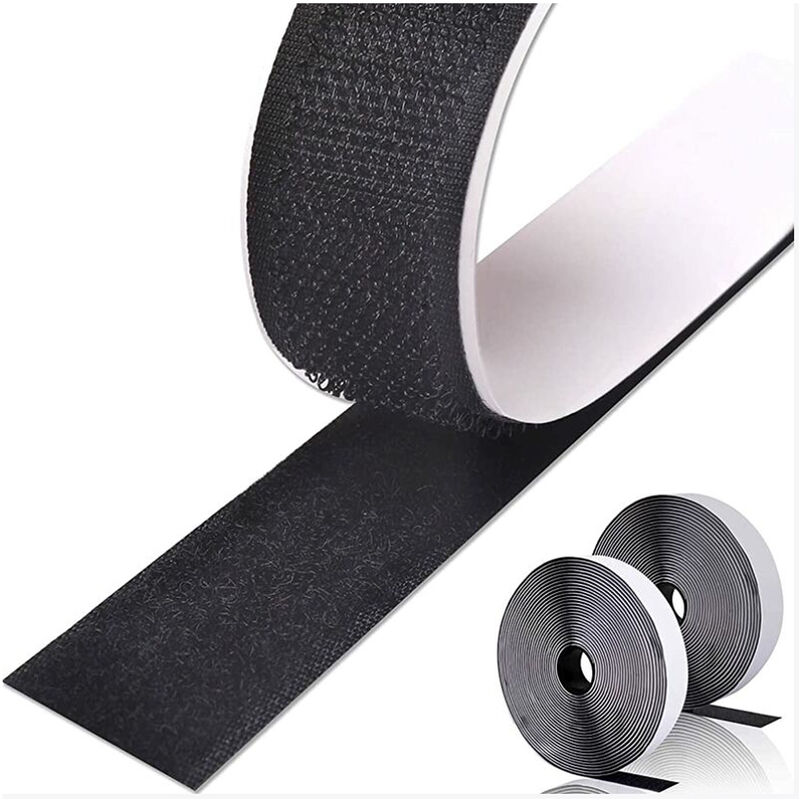 Rouleau de Velcro, bande Velcro double face auto-agrippante et boucle de  fermeture dos à dos à coller sur le câble ruban adhésif pour les activités  de