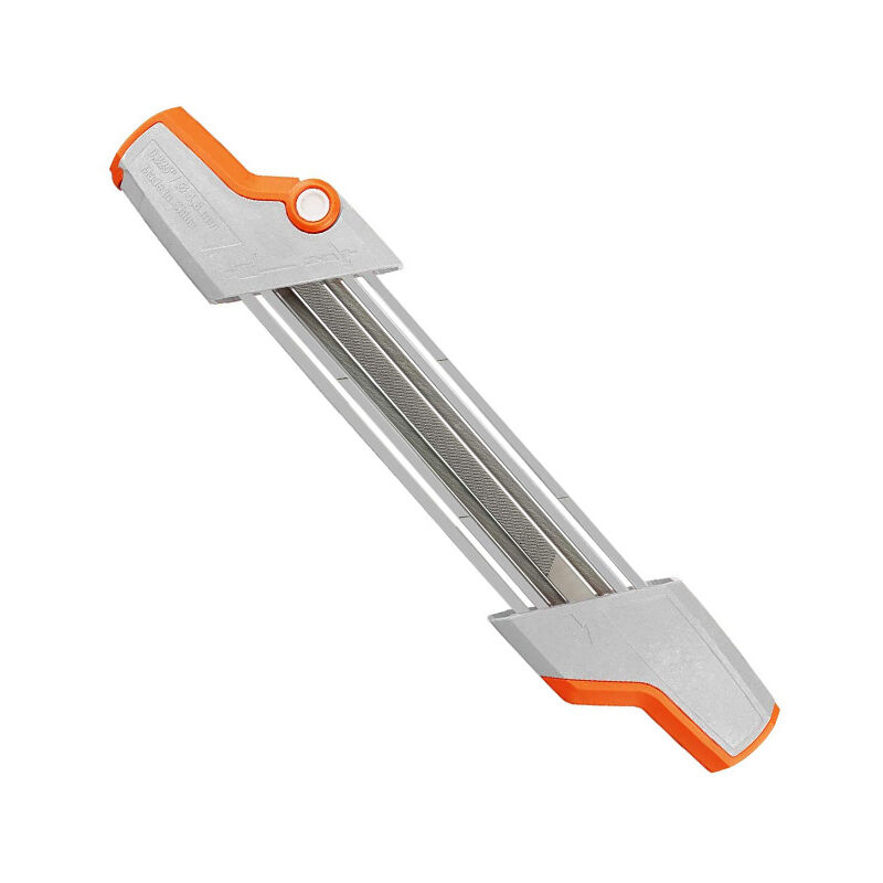 Affûteur de chaîne de tronçonneuse 2 en 1 Outils de meulage faciles à  affûter pour STIHL, lime et jauge de profondeur dans un seul outil  ergonomique (blanc et orange) 4,8 mm
