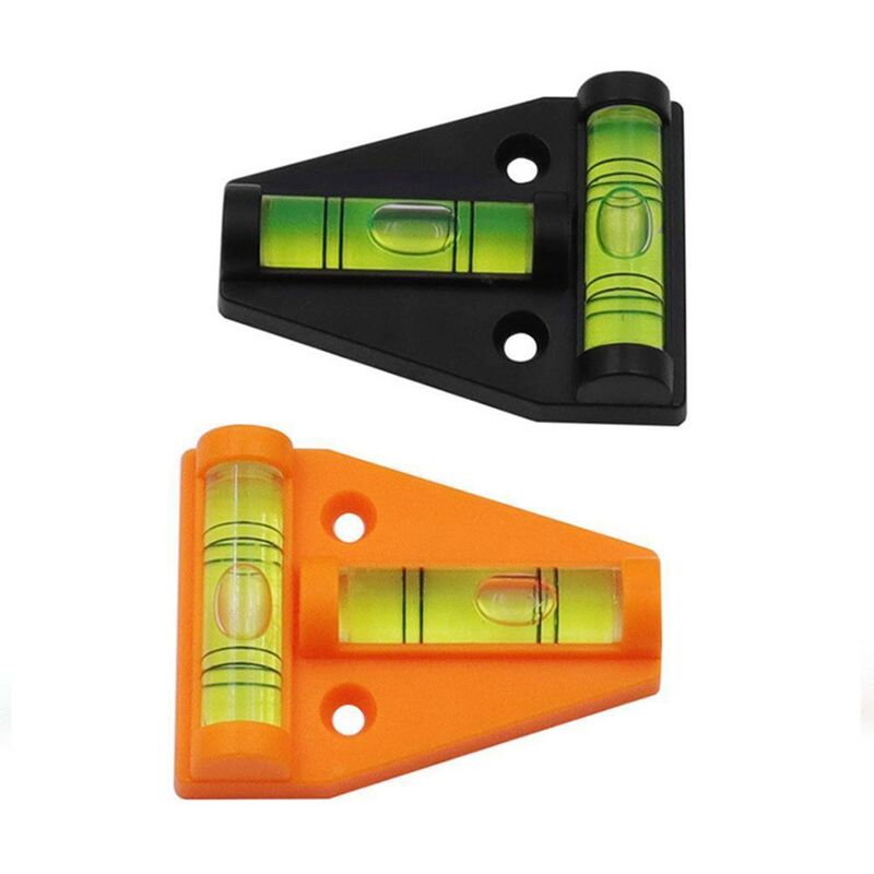 3pcs Orange Vert Neige-Paquet de 2 Niveau à Bulle en T, Mini