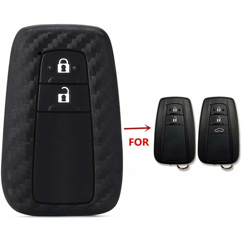 Housse de clé de voiture Pu Cuir Fob Pouch Sac sans clé Zipper /  Bouton-pression Porte-clés