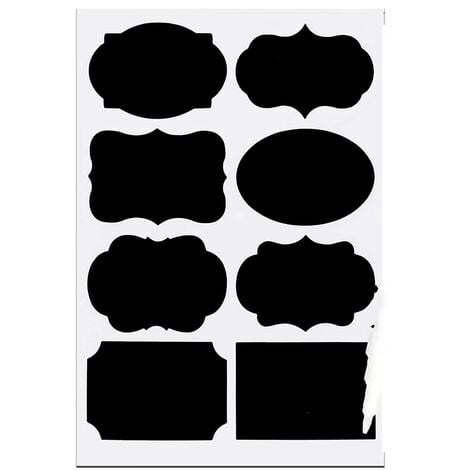 Etiquettes autocollantes bocaux, 64PCS - Etiquettes pour tableau noir