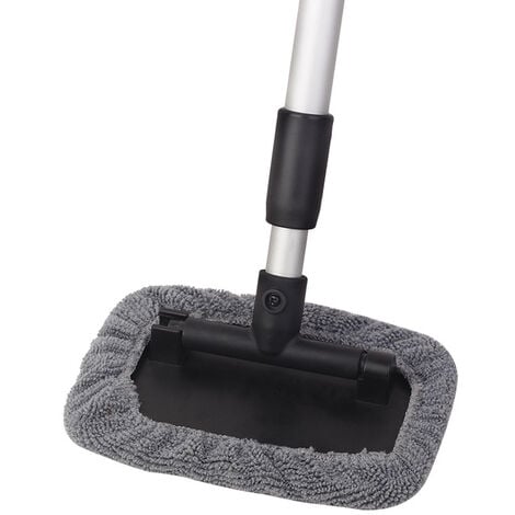 Nettoyant pour Pare-Brise,Nettoyage de Pare-Brise avec Poignée Télescopique  Kit d'Essuie-Glace Intérieur Automatique
