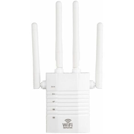 Répéteur WiFi AC 1200 MB/s,WiFi Extender avec 2 Port Ethernet