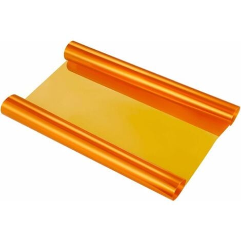 Film de protection pour table en verre orange transparent