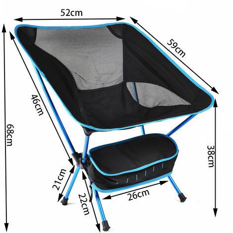 TRESKO® Chaise de Camping Pliante et transportable