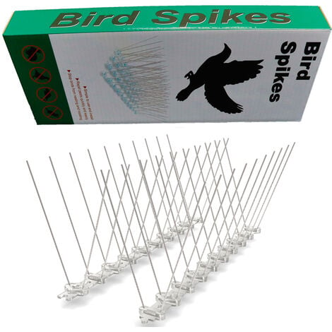Bande de pointes anti-oiseaux en acier inoxydable, répulsif pour