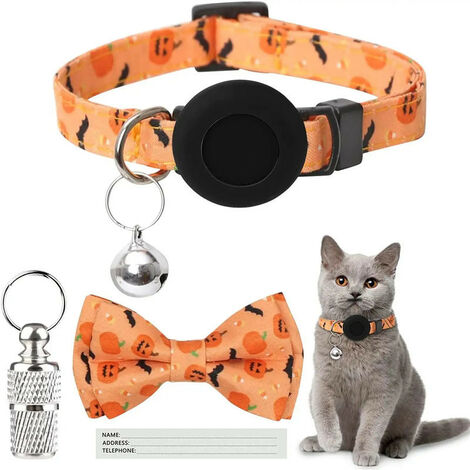 Airtag Collier pour Chat, Réfléchissant Collier pour Chat avec Boucle de  Sécurité, avec Support Airtag étanche pour Chaton et Chiot, Réglable 20-33  cm (Orange) : : Animalerie