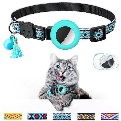 Airtag Cat Collar, gps Cat Collar avec cloche et boucle en toute