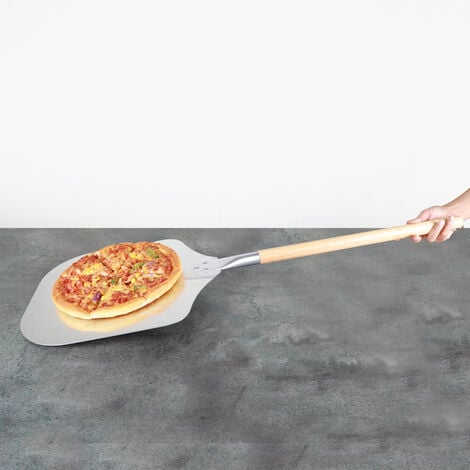 Pelle à Pizza Coulissante en Bois de 30cm, Spatule Portable avec