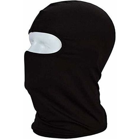 2 Pièces Cagoule Masque Visage de Sport Complet pour Moto Vélo Cyclisme  Respirant Léger Protection Contre Les UV et la Poussière, Nior, Blanc