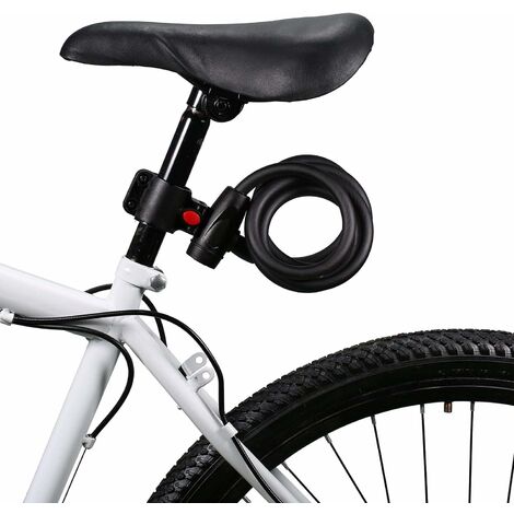Cadenas à vélo, chaînes antivol, antivol vélo avec 5 chiffres pour vélo,  moto, porte, portail (Noir) - Cdiscount Sport